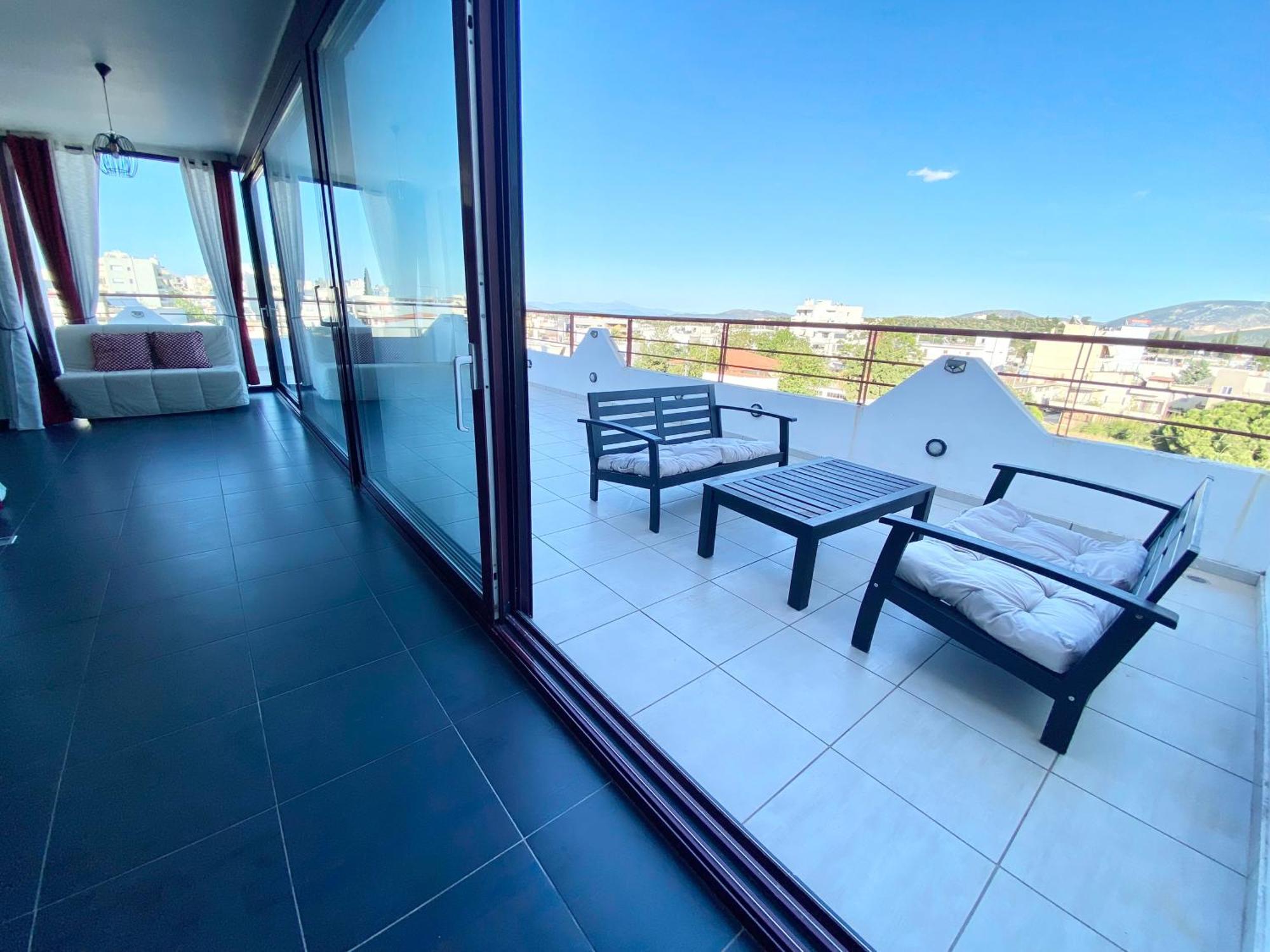 קורופיון Luxury View Apartment 10Min From Athens Airport מראה חיצוני תמונה